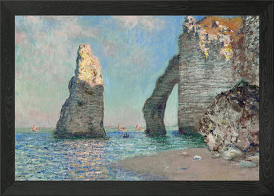 The Cliffs at Etretat Framed Wall Art Poster Canvas Print Picture