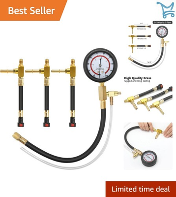 #ad Fuel Pressure Kit 0 100PSI Brass Fittings amp; Adapters for Gas Engines $50.97