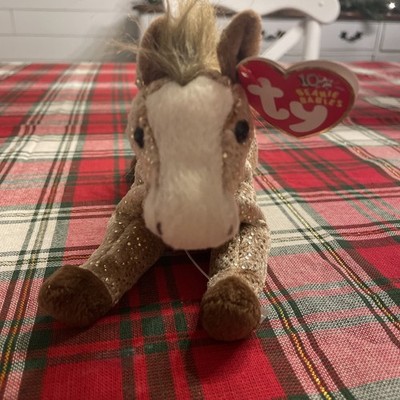 Ty Beanie Baby Filly The Horse With Tag Retired DOB July 16th 2002