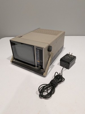 1982 PANASONIC TR-5090P B&W Portable TV Tested & Working! Amazing