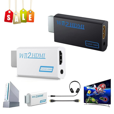 Für Nintendo Wii auf zu HDMI Adapter Konverter Full HD TV 1080P HDMI