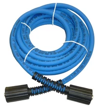 Blue UBERFLEX Kink Resistant 30' Pressure Washer Hose 1/4" 3100 PSI 22MM