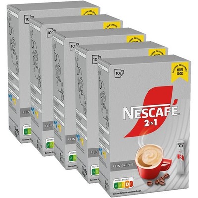 NESCAFÉ 2in1 Sticks löslicher Kaffee (5 x 10 x 8g) Instantkaffee