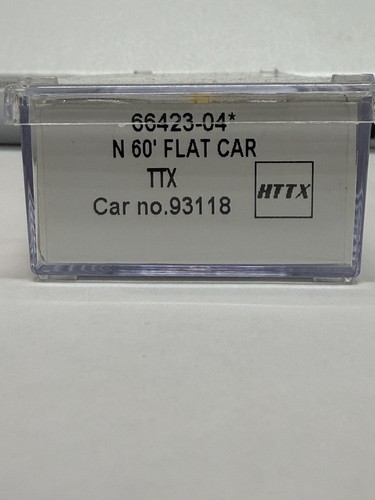 Tren remolque TTX 60’ coche plano escala N Intermountain 93118 nuevo stock antiguo caja de entrada | Condition: New