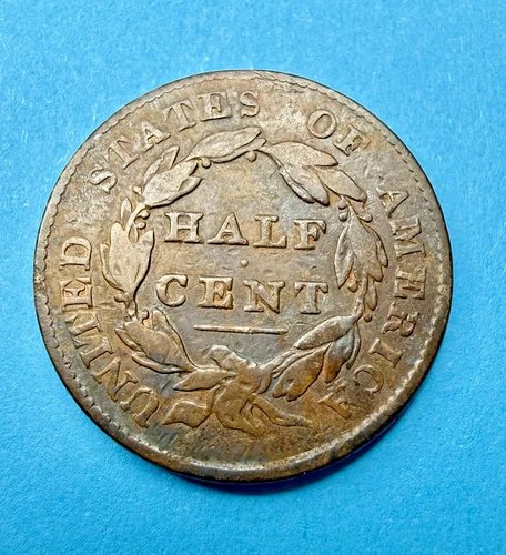 1828 Classic Head Half Cent — photo from another recent sale