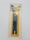 Vintage Sewing Tool Dritz Sew eez Button Gauge & Point Turner Ruler Aqua Plastic