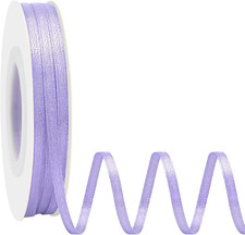 Double Face Light Purple Satin Ribbon 1/8 Inch X 50 Yards Polyester Light Purple