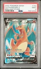 2022 POKEMON SWORD & SHIELD BRILLIANT STARS #153 FULL ART/CHARIZARD V PSA 9