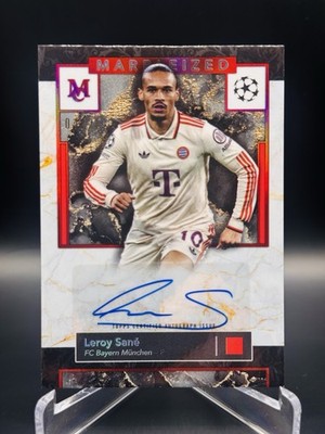 2024-25 Topps Museum Collection - Leroy Sane /25 - Marbleized Autograph #MMA-LS
