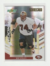 2007 Score Select Gold Scorecard Rookie Joe Staley 96/100