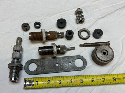 Reloading Dies + Parts Lot Herters Pacific RCBS + More