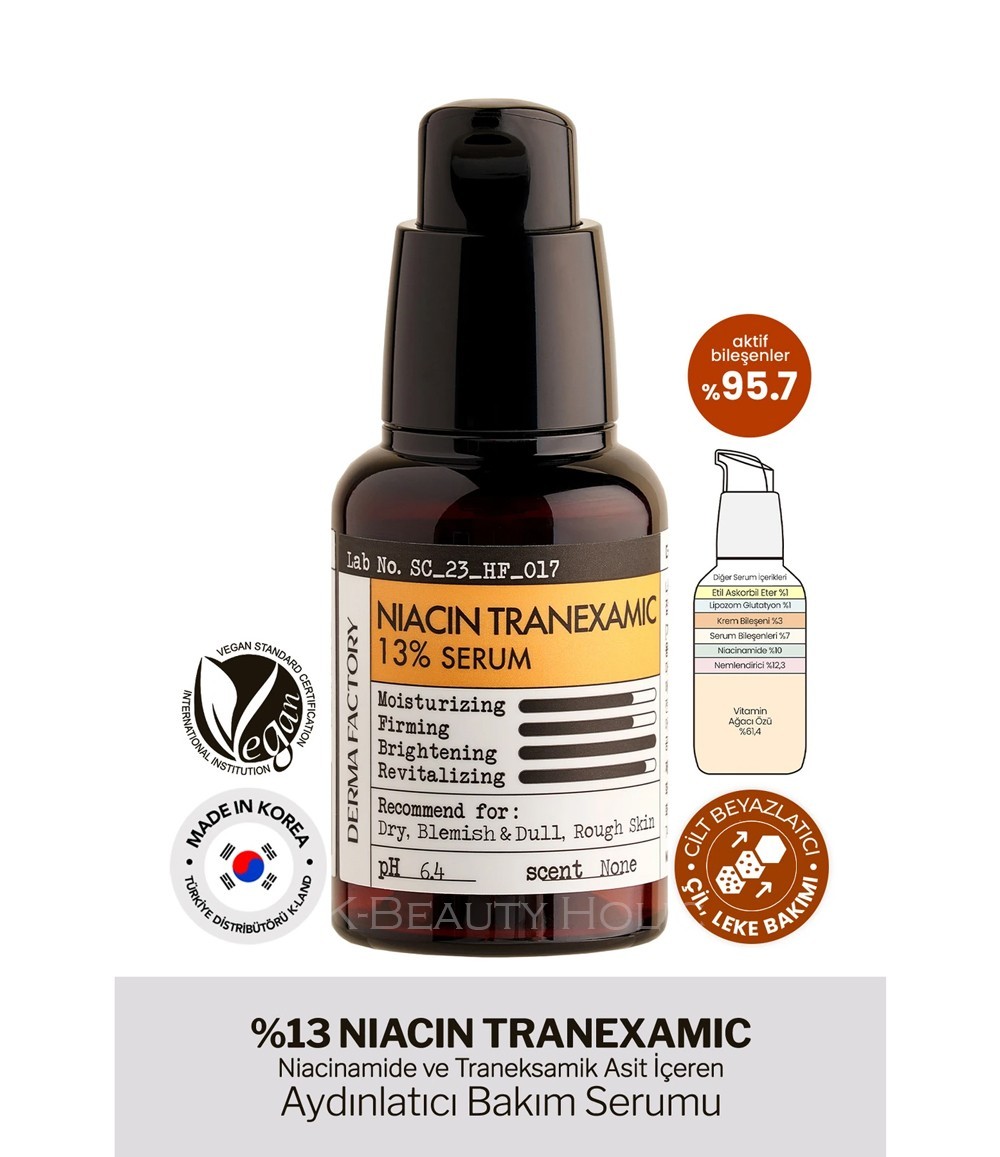 Derma Factory/Niacin Tranexamic Acid 13% Serum 30m/dark spots/K