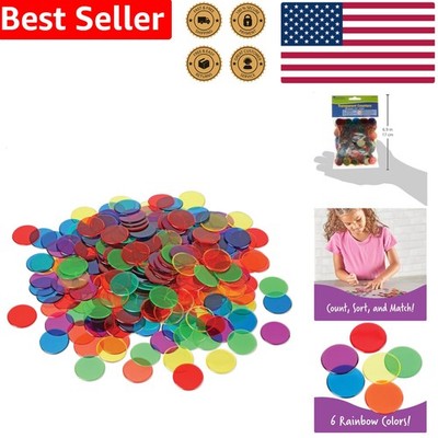 Counting Chips Transparent 250 Pcs Math Manipulatives Kids Learning Education