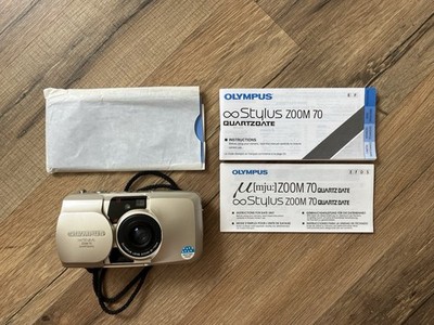 Olympus Infinity Stylus Zoom 35-70 MJU II 35mm Camera Tested Works!!