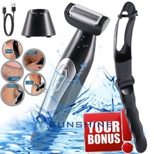 Back Shaver for Men Electric Body Groomer with Adjustable Long Handle - Recharge