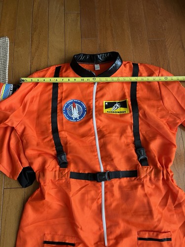 Astronaut Costume Adult Size XXL Orange Uniform Cosplay G9 - Picture 6 of 10