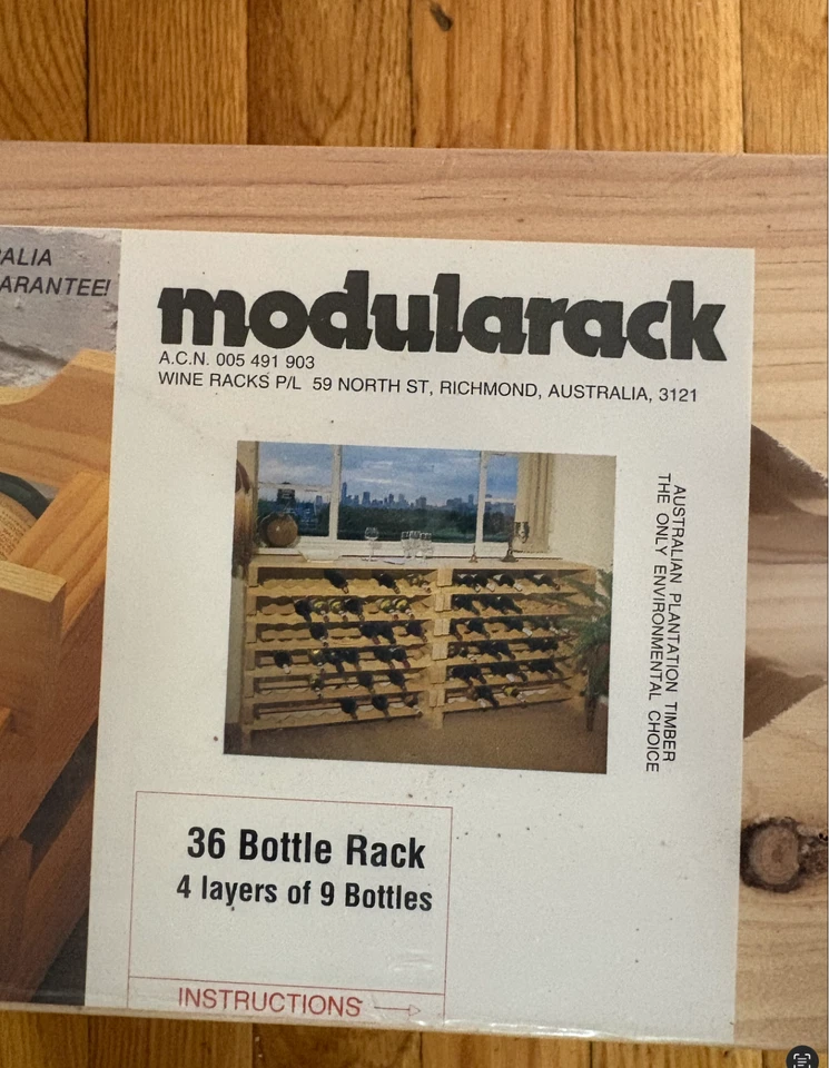Modular Wine Rack - 36 Bottle 4 tiers - Image 2 of 4