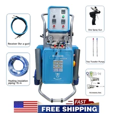 220V Polyurethane Polyurea Spray Machine Foam Insulation USA STOCK FREE SHIPPING