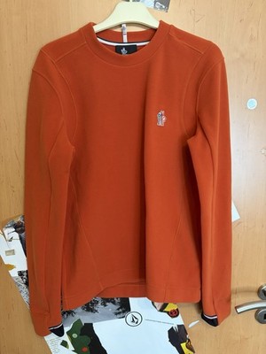 Moncler Grenoble Herren Pullover Sweatshirt Fleece Orange Gr. M Neu mit Etikett