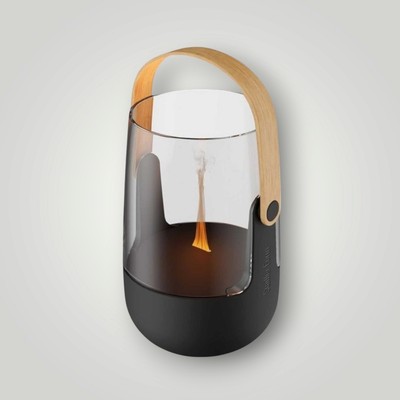Stadler Form Sophie Aroma Diffuser Laterne Akku Bambus Ätherische Öle Flamme