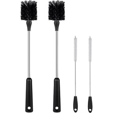 4 Pack Water Bottle Brush Straw Cleaner Set,Stainless Steel Long Handle
