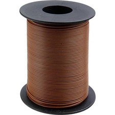 Donau Elektronik 105-8-100 Wiring Cable 1 x 0.20 mm  Brown 100 m