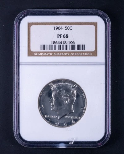 1964 Kennedy Half Dollar Proof 50c NGC PF68 BB106
