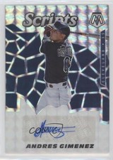 2021 Panini Mosaic Scripts Andres Gimenez #SCR-AG Auto 0a2t