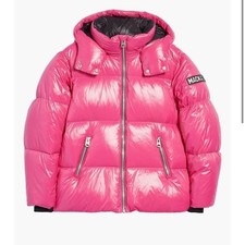 NWT Mackage Girls Jesse Lustrous Light Down Jacket in Lotus Size 2