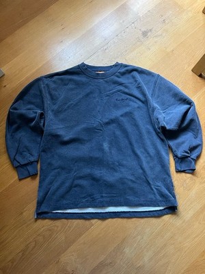 Vintage Pepe Jeans Sweatshirt bestickt blau verwaschen 90er Style Größe L 