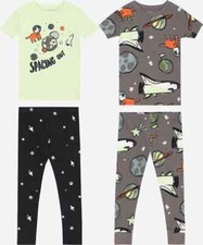 New Toddler Boy Carter's 4-Piece Space Pajama Set 3 4 5