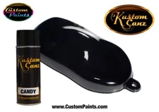 Kustom Canz BLACK CANDY 12 oz AEROSOL CAN Custom Paint, Motorcycle Autopaint HOK