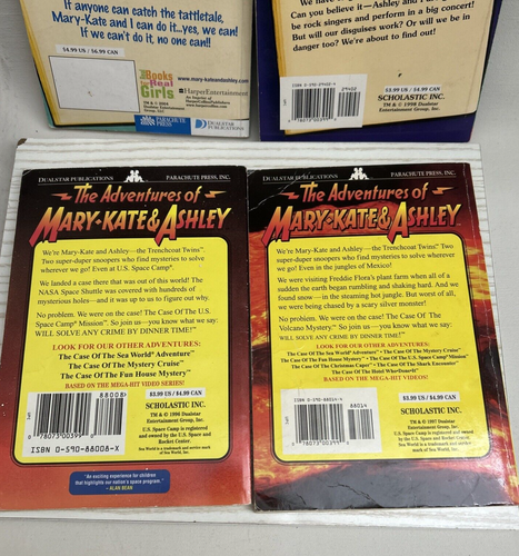 Lot of 4 New Adventures of Mary-Kate and Ashley Paperback Books 90's Dualstar - Imagen 5 de 17