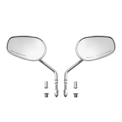 Chrome Rearview Mirrors Fit For Harley Sportster Softail Touring Dyna Street XG