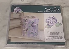 Wallies Wallpaper Cutouts  Pre-pasted - Hydrangeas- Open Box of 17