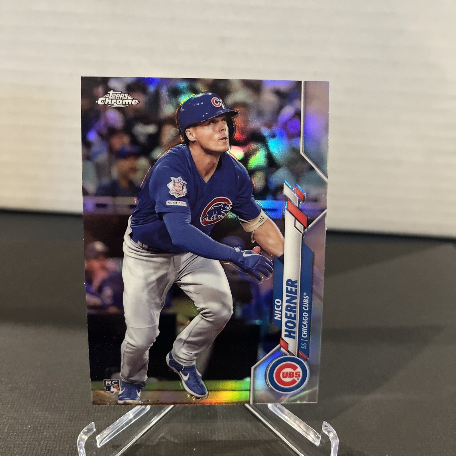2020 Topps Chrome Nico Hoerner #161 REFRACTOR Rookie Card-CUBS