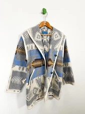 “Justin Kraff” Pendleton Woman’s Navajo Long Reversible Coat, Size Small