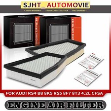 Left and Right Engine Air Filters for Audi RS5 8F7 8T3 RS4 B8 8K5 2010-2017 4.2L