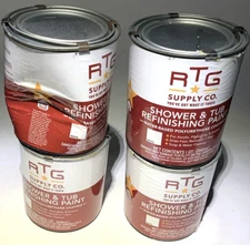 RTG Shower & Tub Refinishing Paint, Scratch Resistant, White (4 Quarts)