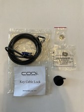 Key CODi Key Cable Lock. Security Solution for Laptop/Desktop Black