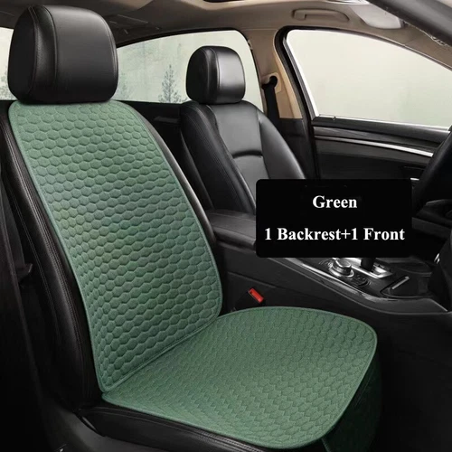 Linen Front Rear Car Seat Cover Protector Seat Back Cushion Pad Mat Fr Truck SUV - Bild 15 von 24