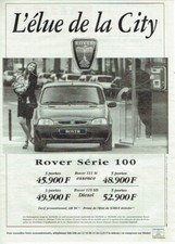 1996 Rover 100 Series City Chosen Advertising 820