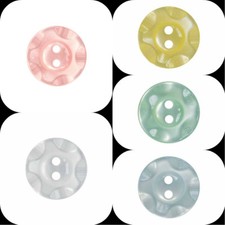Fruit Gum Patterned Buttons x 25x 50 x 100 Buttons Many Colours x 3 Sizes