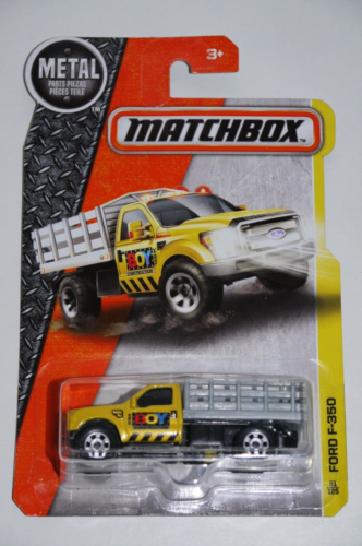 Camión de ganado de estaca Matchbox MBX 2015 51/125 - Ford F-350 - Imagen 1 de 2