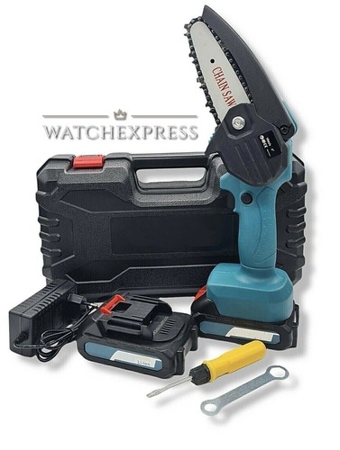 MINI MOTOSEGA PROFESSIONALE A DOPPIA BATTERIA DA 48V + VALIGIA IN OMAGGIO - Foto 2 di 8