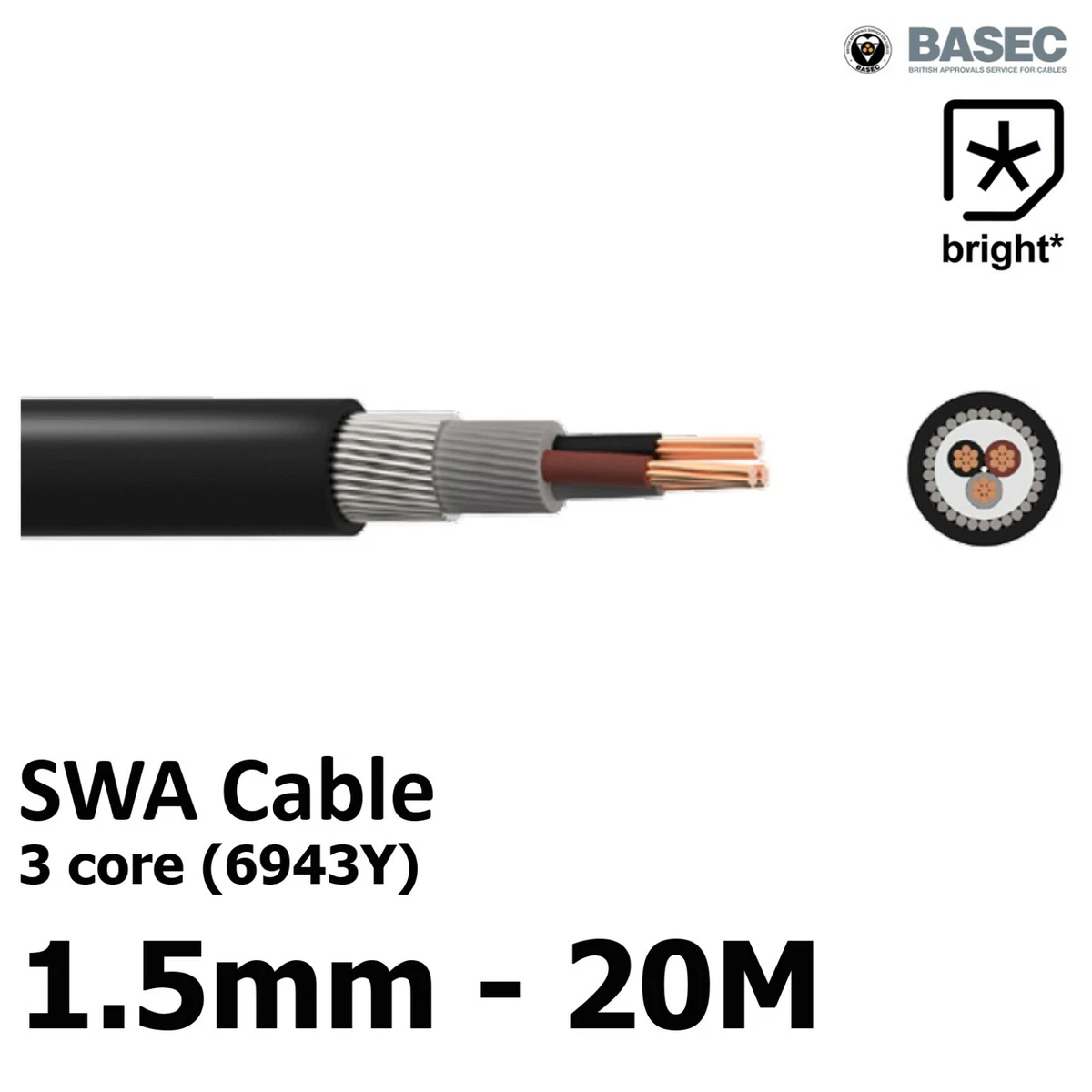 6mm SWA Cable 6mm Steel Wire Armoured Cable Huadong Cable, 47 OFF