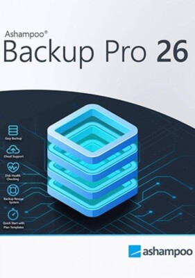Ashampoo Backup Pro 25 mit original lebenslangem Aktivierungsschlüssel und 32 GB USB-Stick