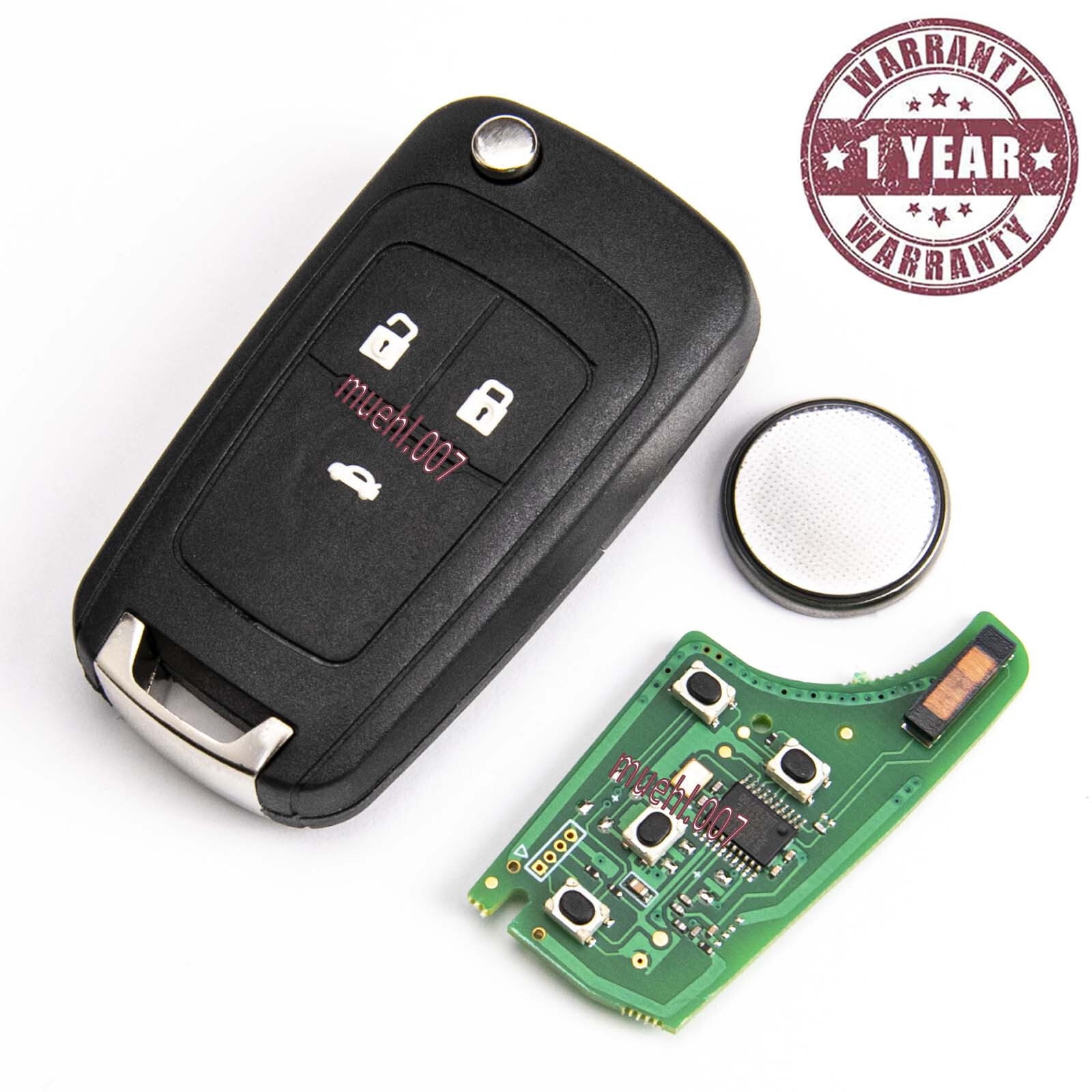Clé pour Opel Insignia A et Astra J télécommande 3 boutons 433Mhz ID46