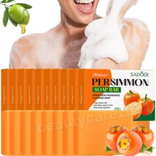 20x Persimmon Soap Bar for Body Odor Control, Organic Eliminating Odor Wash Soap