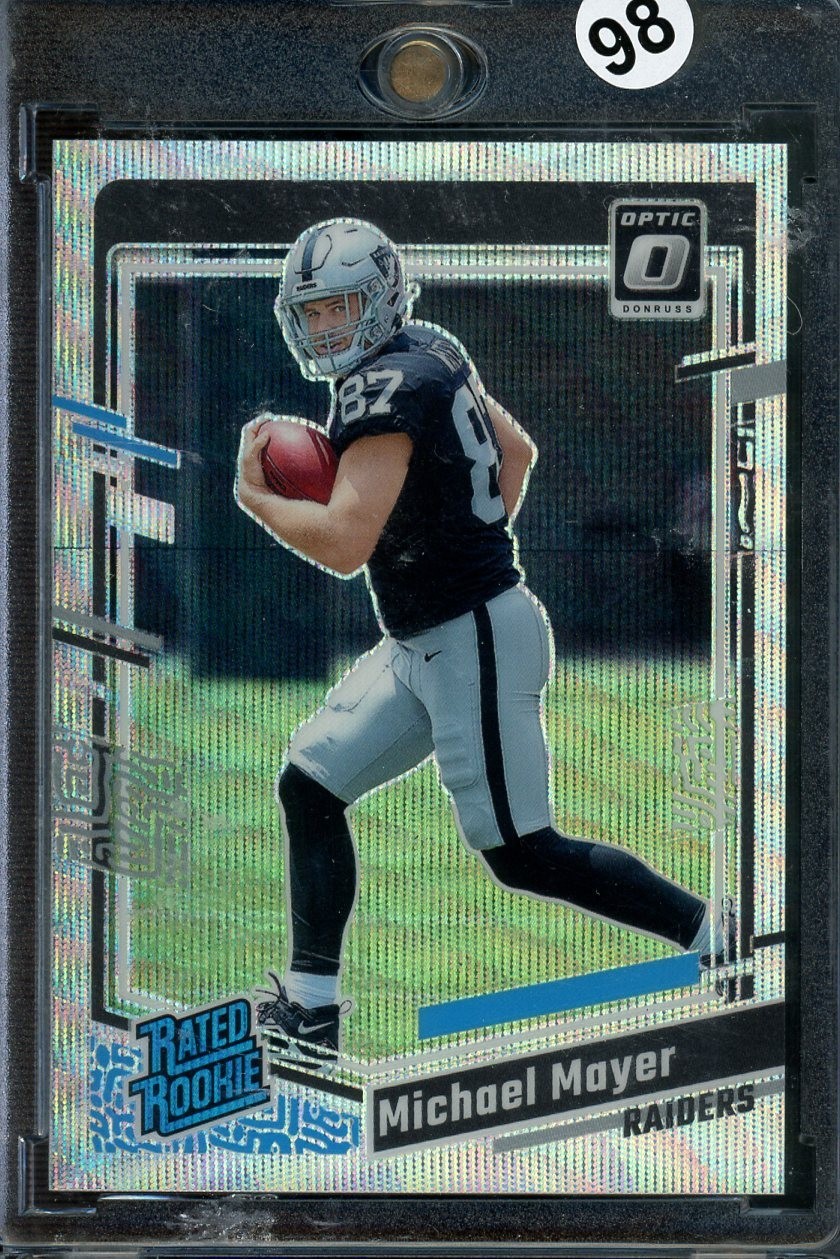 2023 Panini Donruss Optic - Rated Rookie Michael Mayer #260 Wave Prizm /300 (RC)